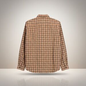 Columbia Men's orange and Black Plaid Button-Down Shirt